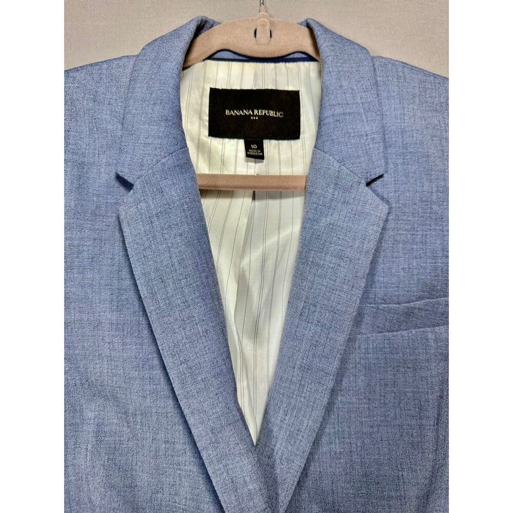 Banana Republic Women's Blue Blazer Suit Jacket Size 10 - Picture 2 of 10